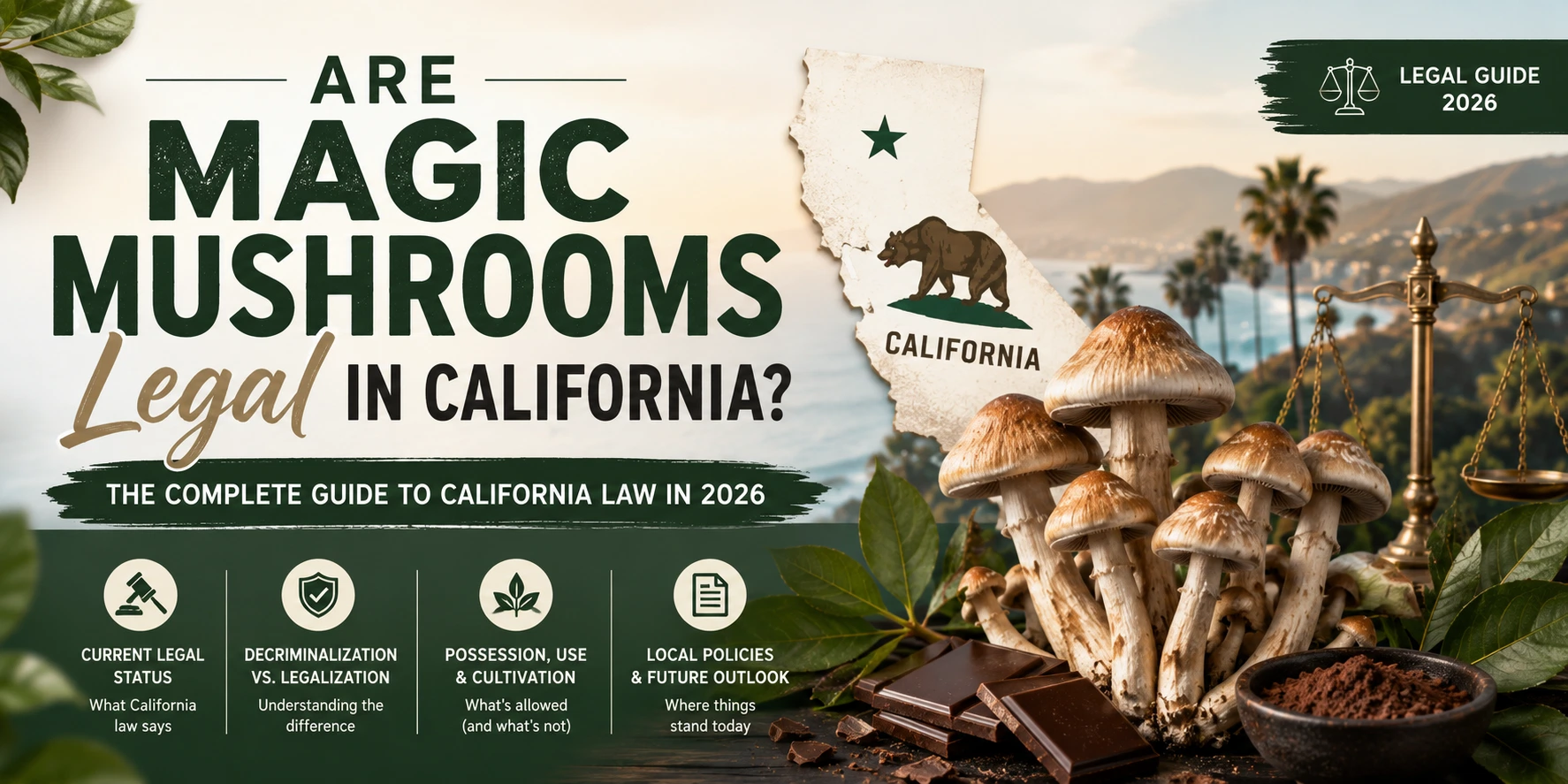 Magic mushrooms legal in california