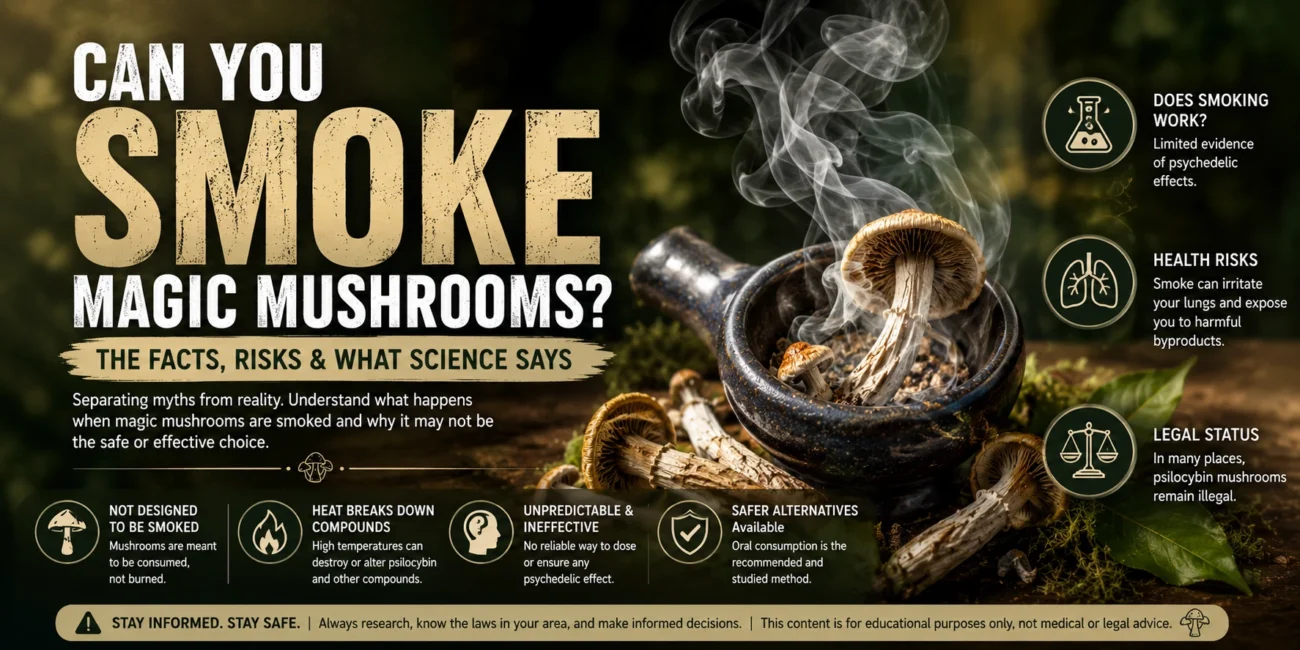 can you smoke magic mushrooms