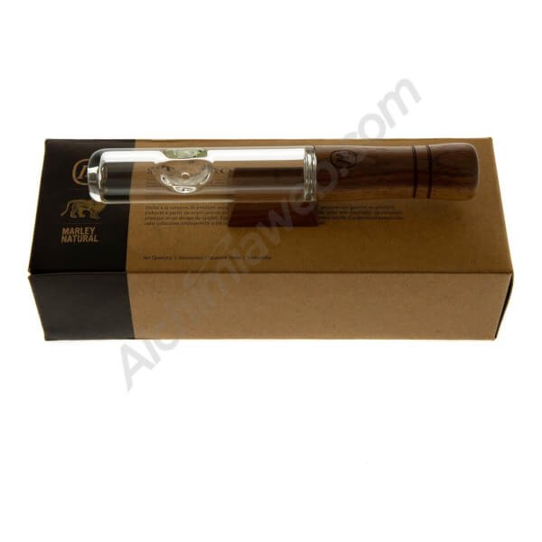 steamroller-glasswood-pipe-17cm-by-marley-natural.jpg Steamroller (Glass/Wood Pipe 17Cm) By Marley Natural - Image 1
